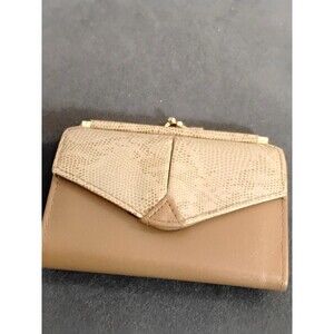 Leather Wallet Kiss Lock Full Grain Ladies